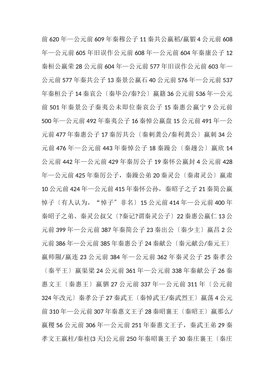 秦国历史帝王表及简介_第2页