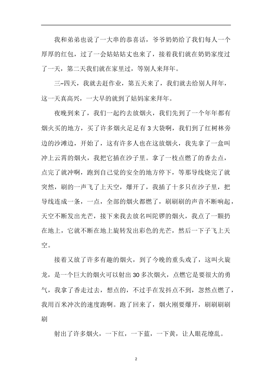 春快乐作文：年快乐_第2页