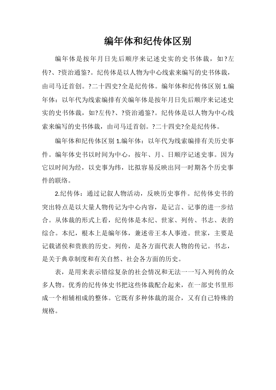 编年体和纪传体区别_第1页