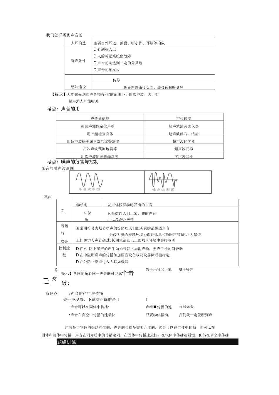 中考专题复习_声现象_第2页