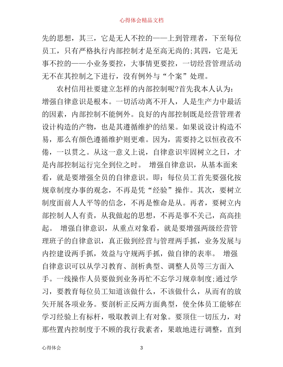 内部控制学习心得_第3页