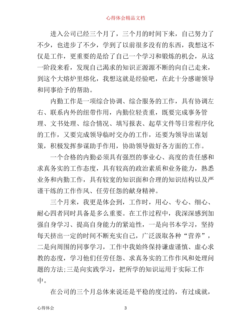 政府工作心得体会_第3页