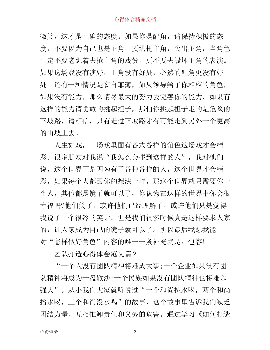 团队打造心得体会范文精选_第3页