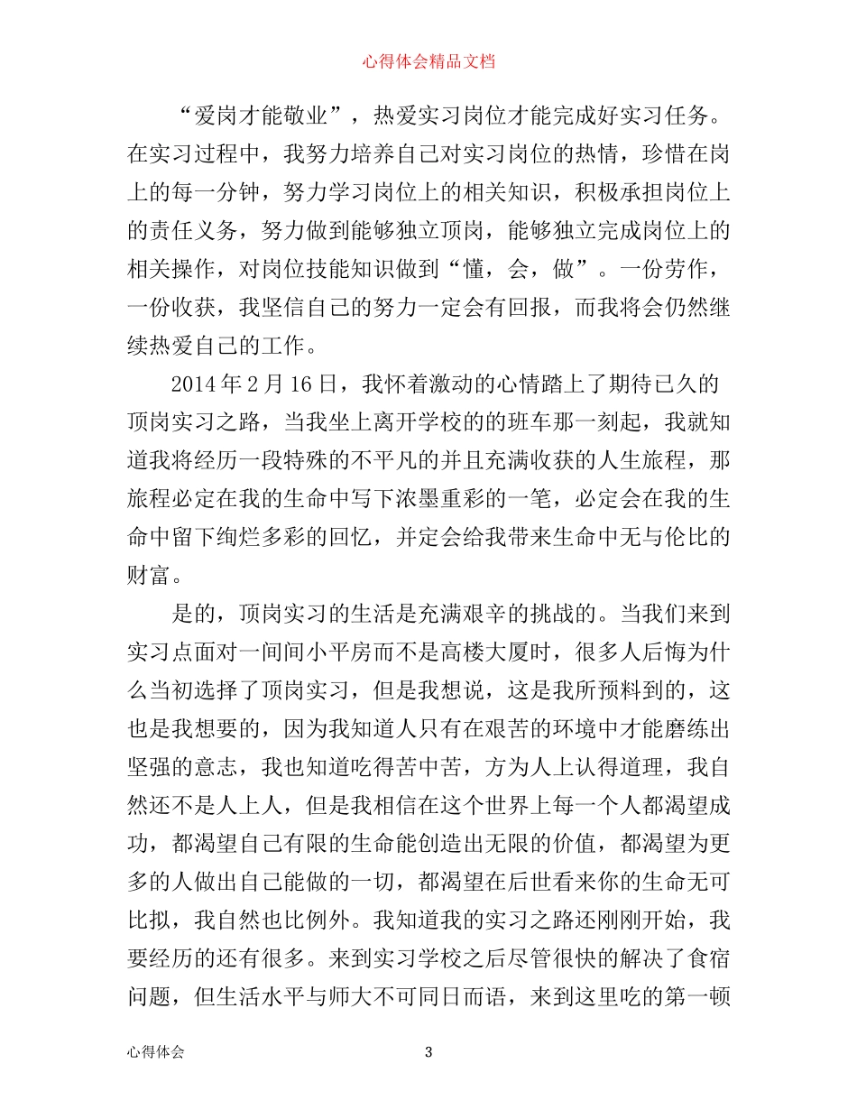 实习生报告心得_第3页