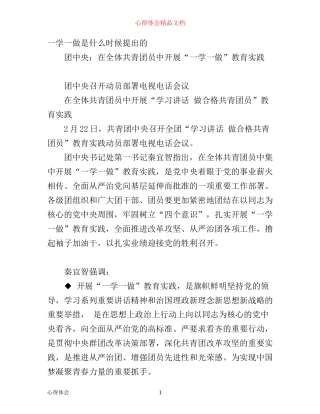 年共青团员一学一做心得体会(3)