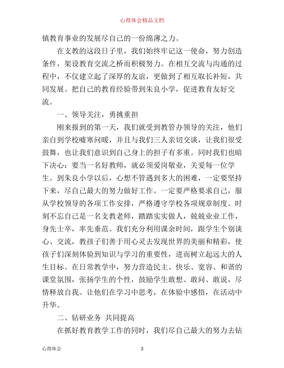 小学支教心得_第3页