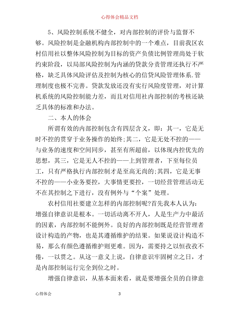 内控制度学习心得_第3页