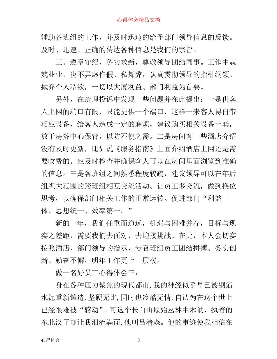 做一名好员工心得体会_第3页