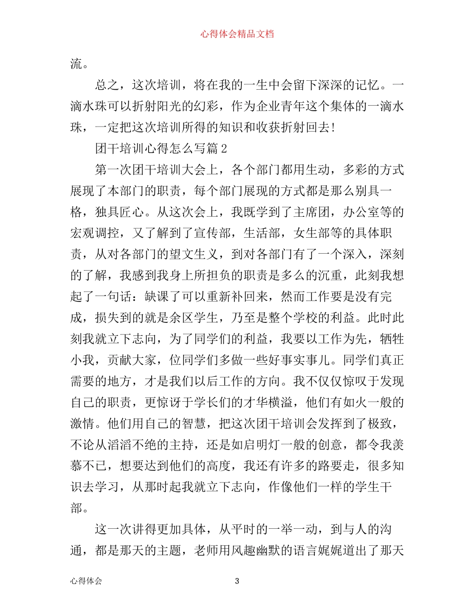 团干培训心得怎么写_第3页