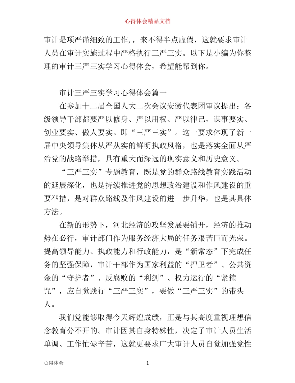 审计三严三实学习心得体会_第1页
