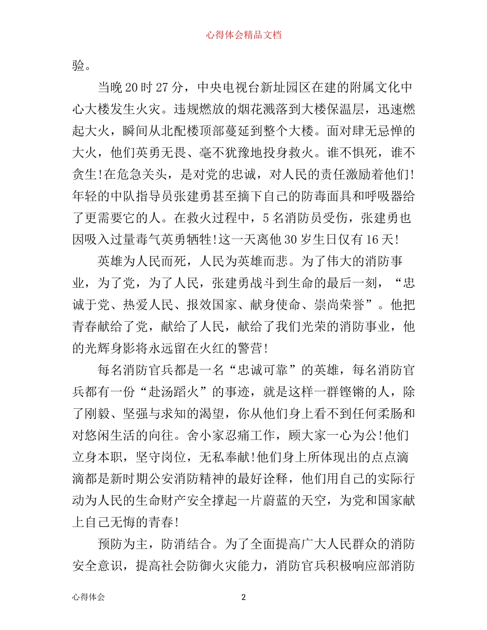 我为党徽添光彩消防战士心得体会_第2页