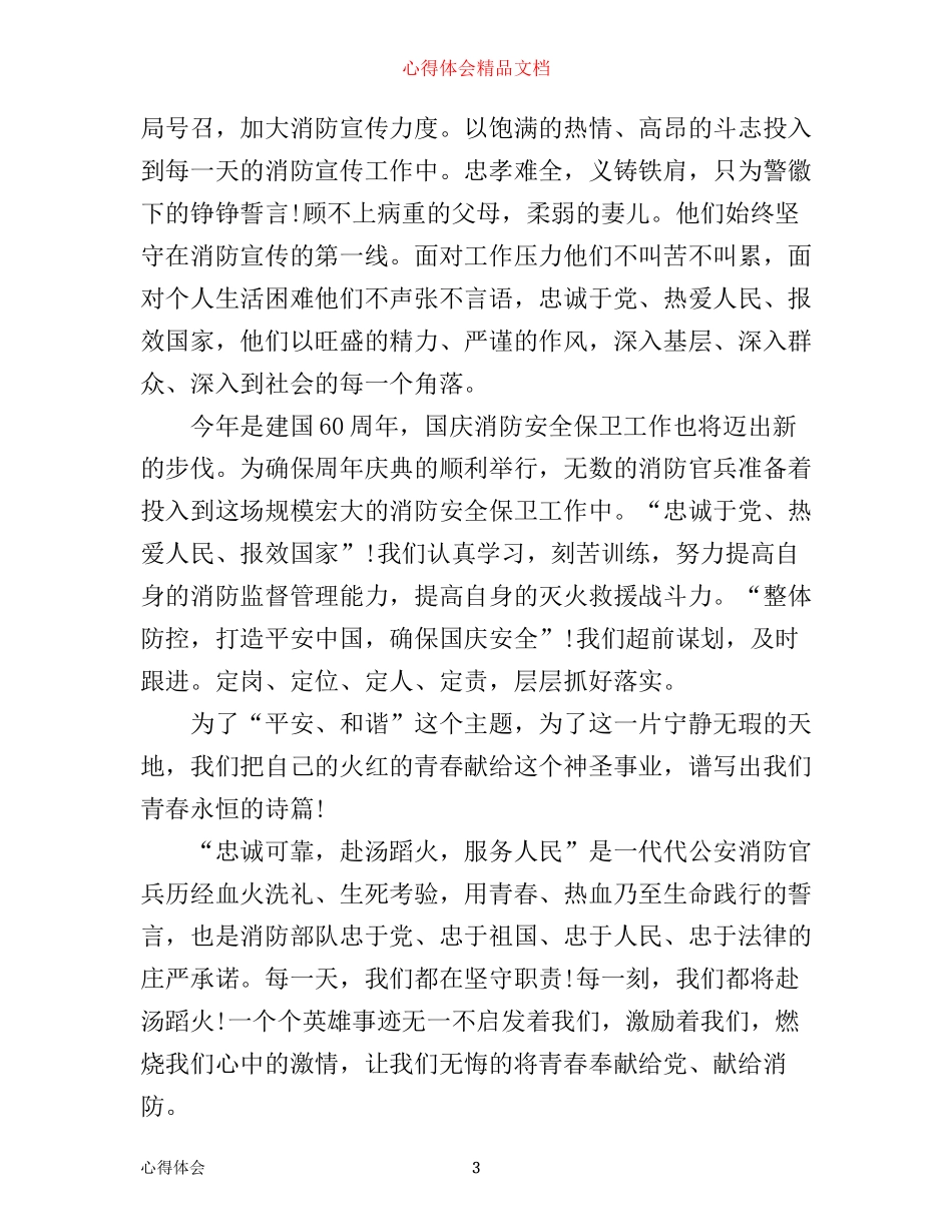 我为党徽添光彩消防战士心得体会_第3页
