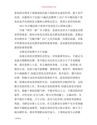 年少数民族干部发声亮剑发言心得体会