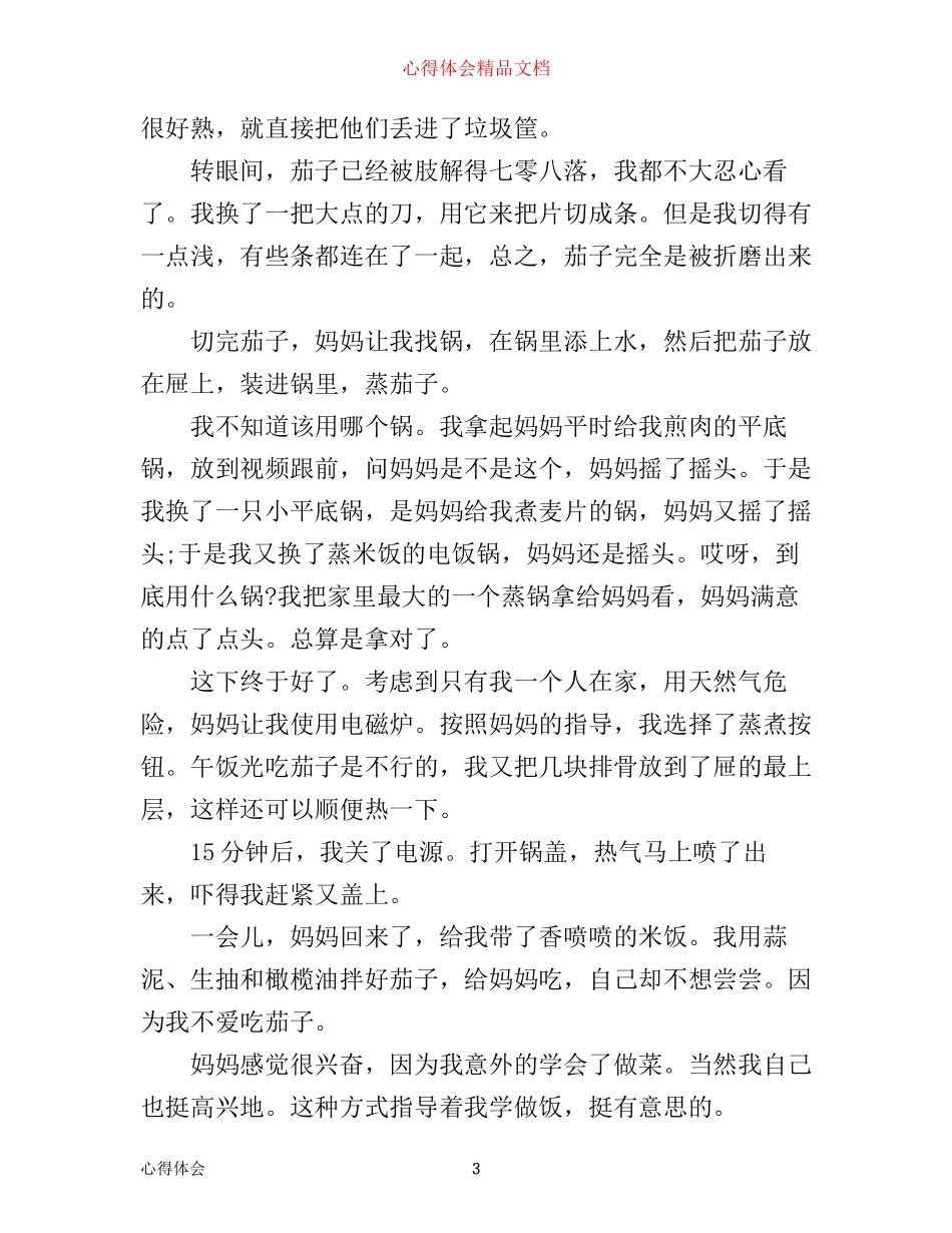 做菜心得700字_第3页