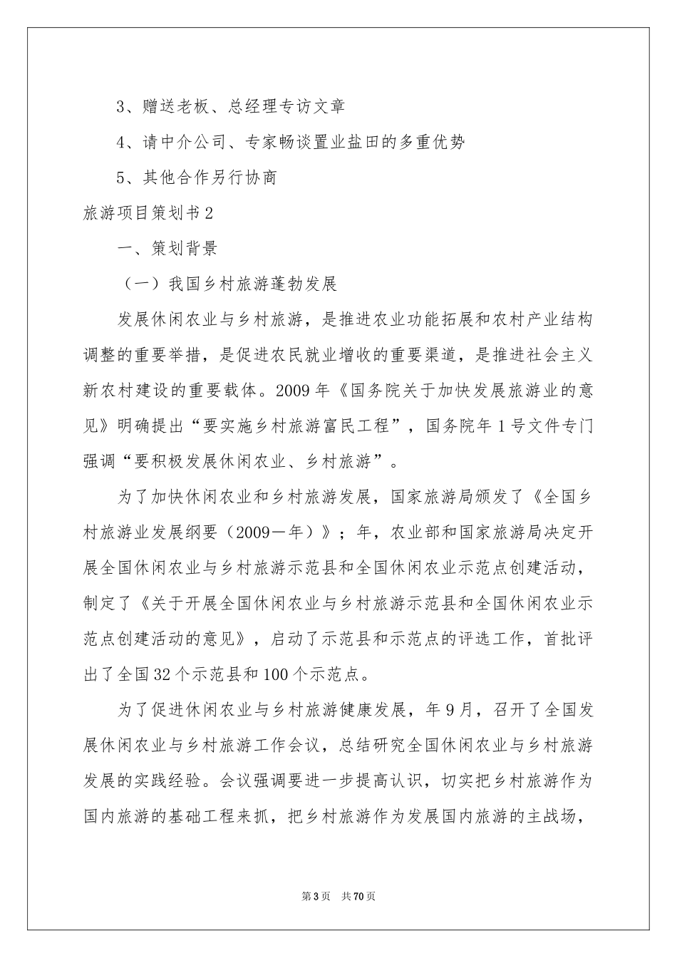 旅游项目策划书_第3页