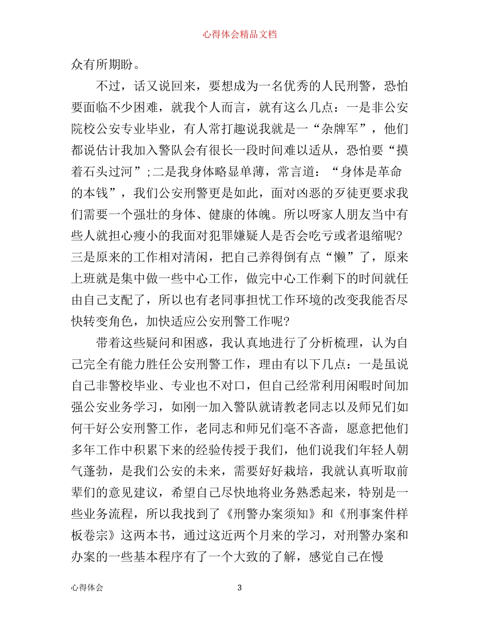 刑警工作心得体会_第3页