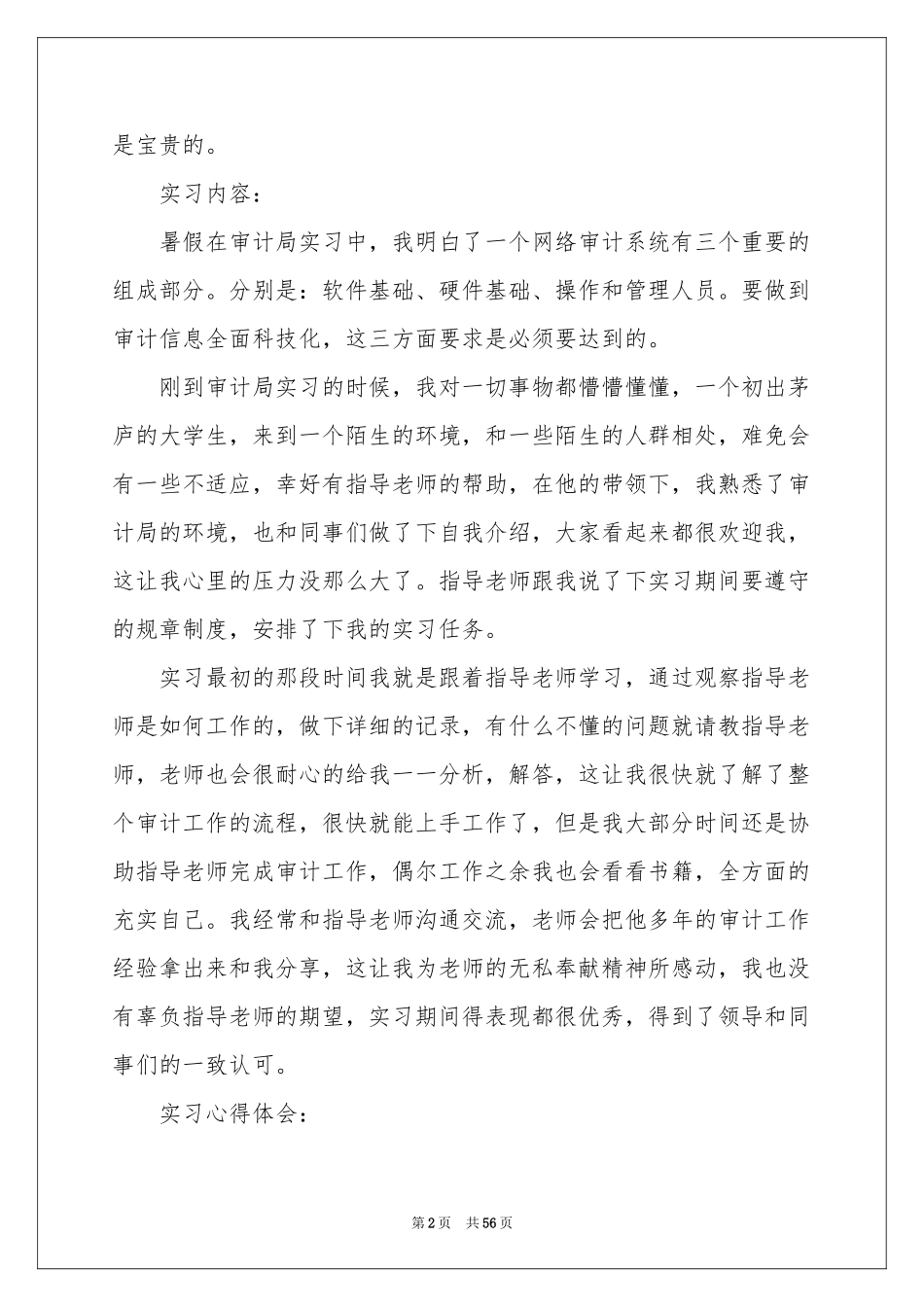 审计局实习报告_第2页