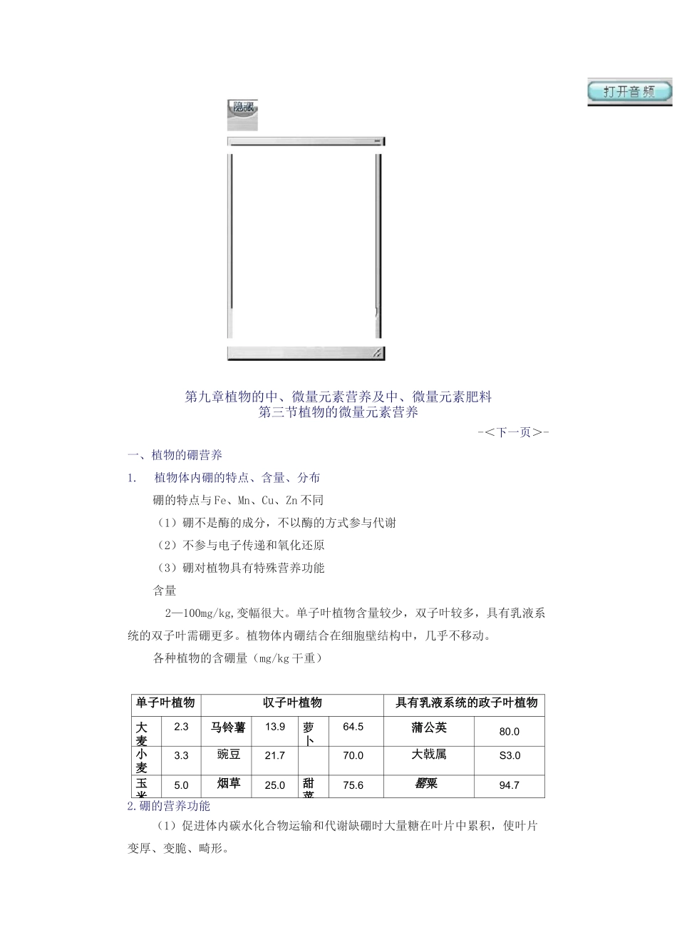 植物基础元素含量汇总_第1页