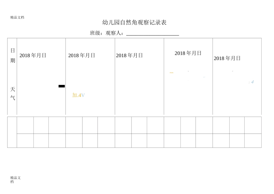 最新幼儿园自然角观察记录表_第2页