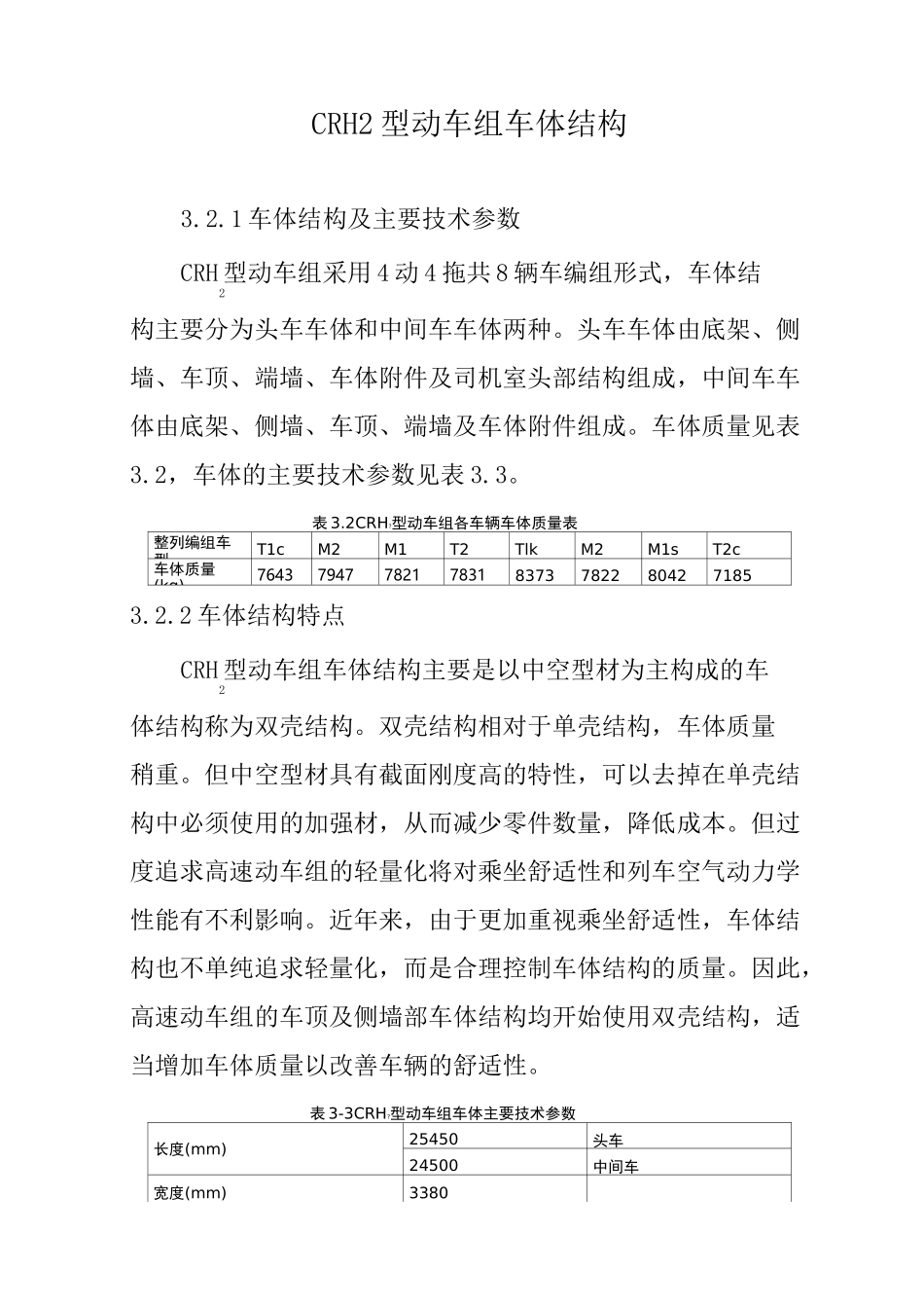 CRH2型动车组车体结构_第1页