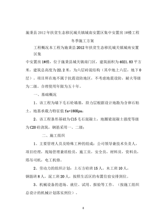 基础施工方案(条形基础)