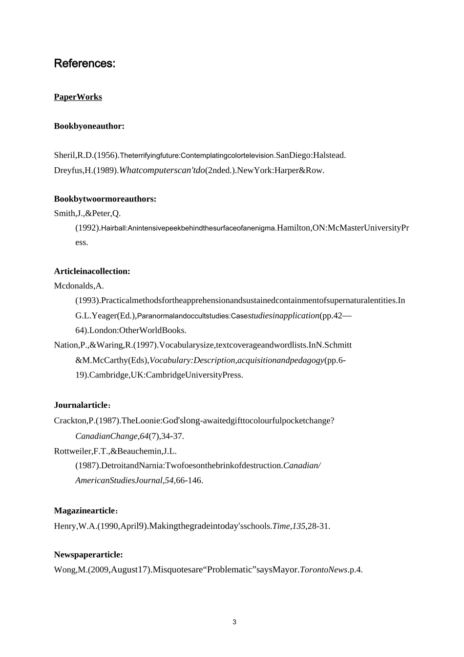文献引用格式+参考文献(APA Style)_第3页