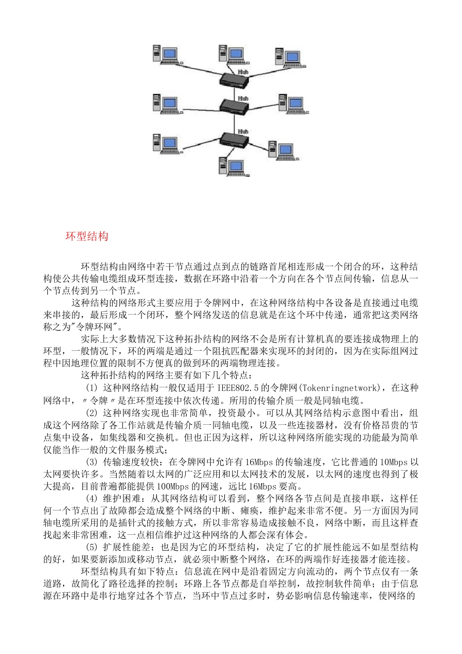 网络拓扑结构大全和图片(星型、总线型、环型、树型、分布式、网状拓扑结构)_第2页