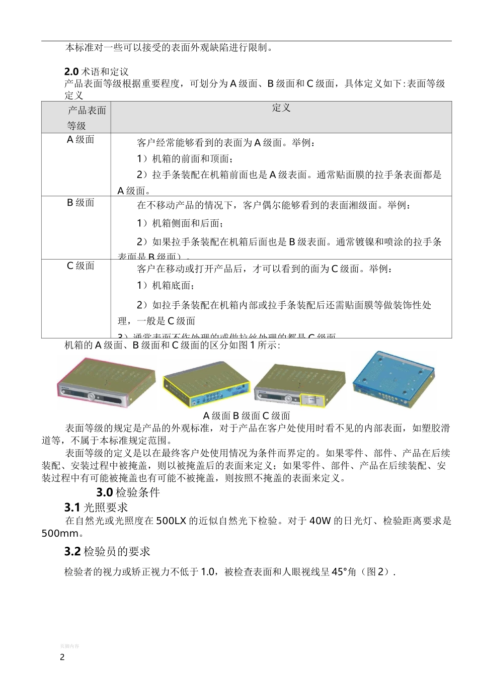 电子产品外观检验标准_第2页