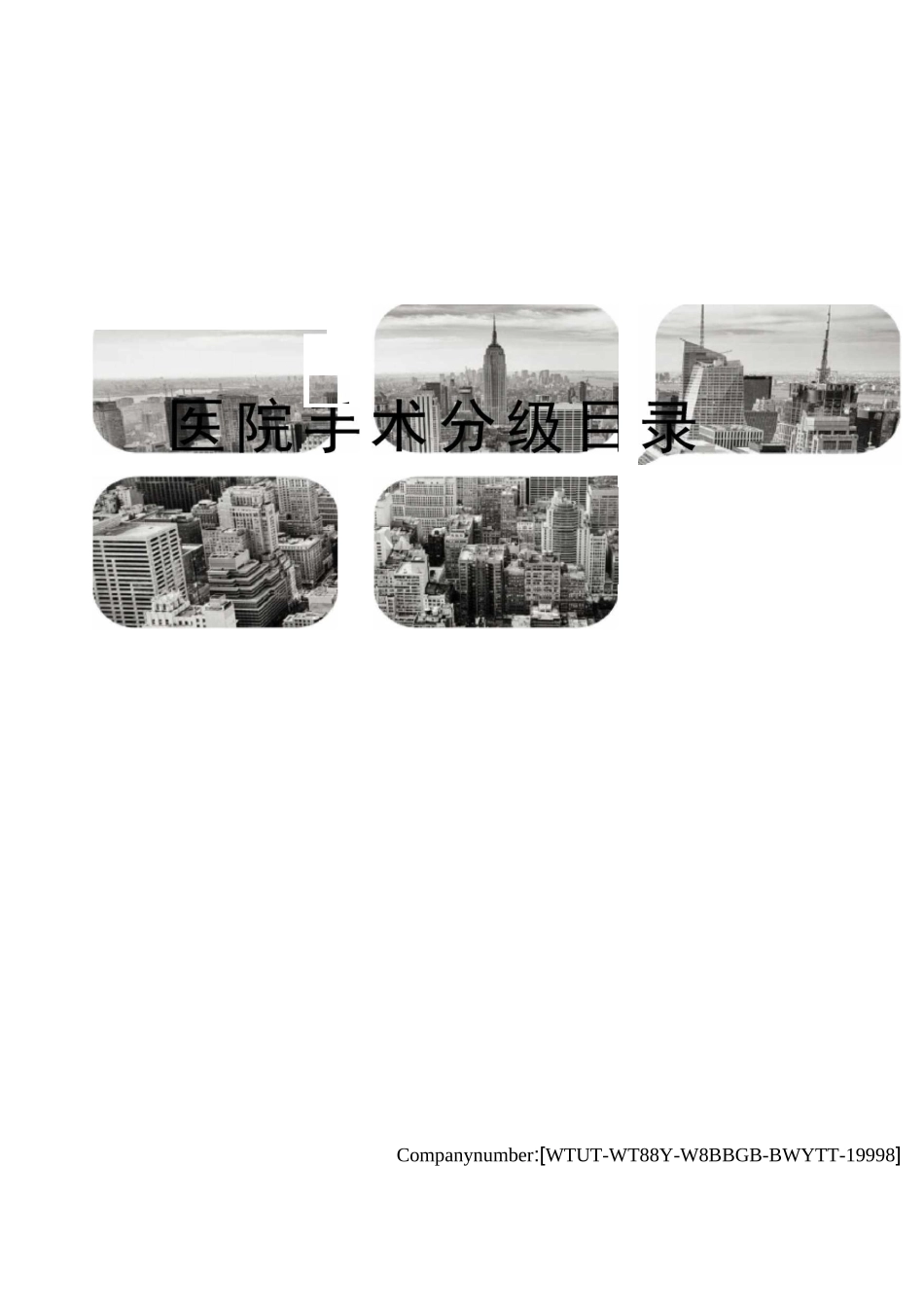 医院手术分级目录_第1页