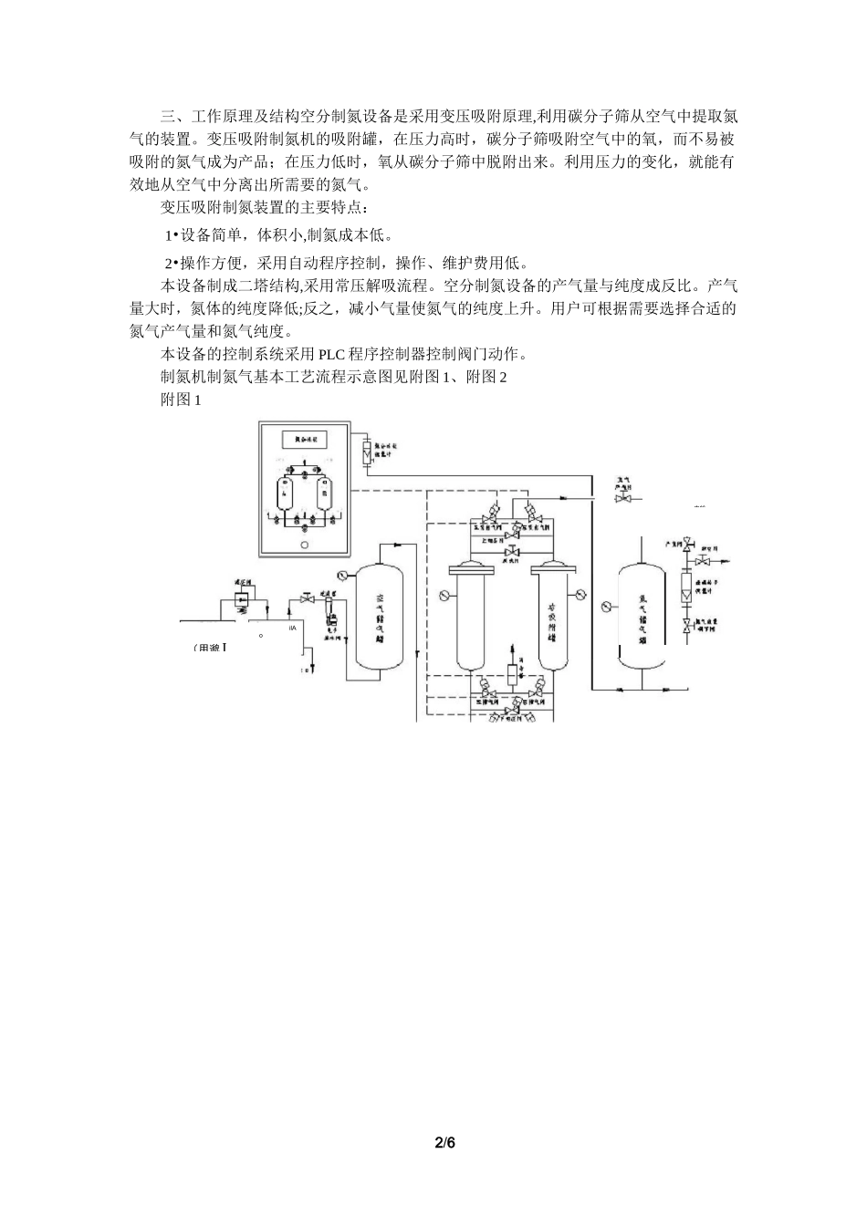 PSA系列制氮机使用说明书_第2页