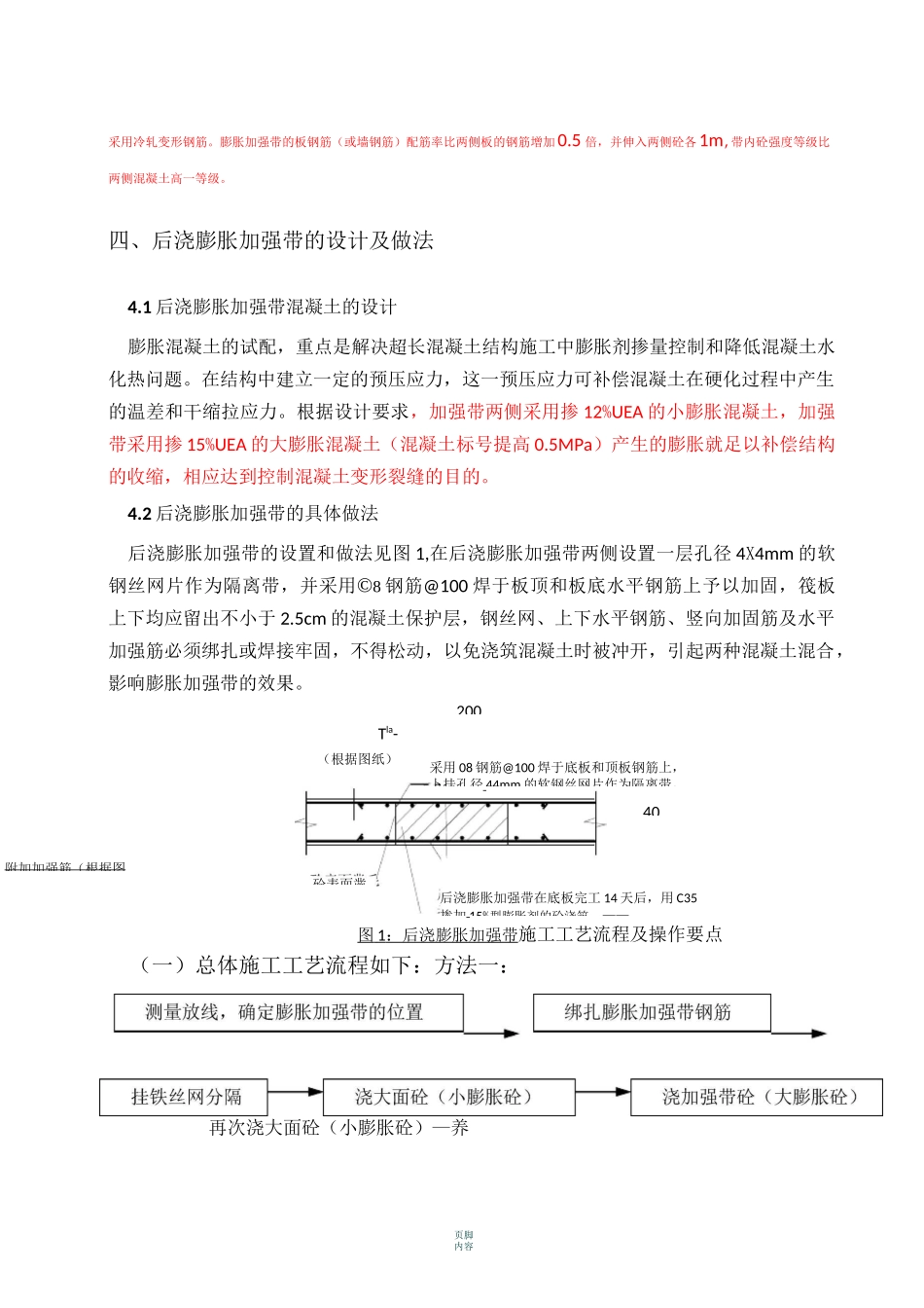 膨胀加强带代替收缩后浇带施工方案_第3页