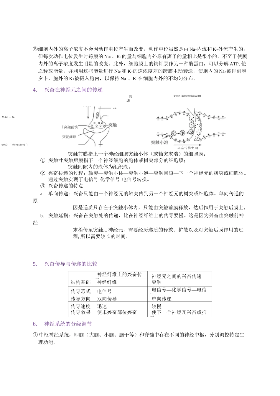 高三生物讲义《神经调节、体液调节和免疫调节》_第3页
