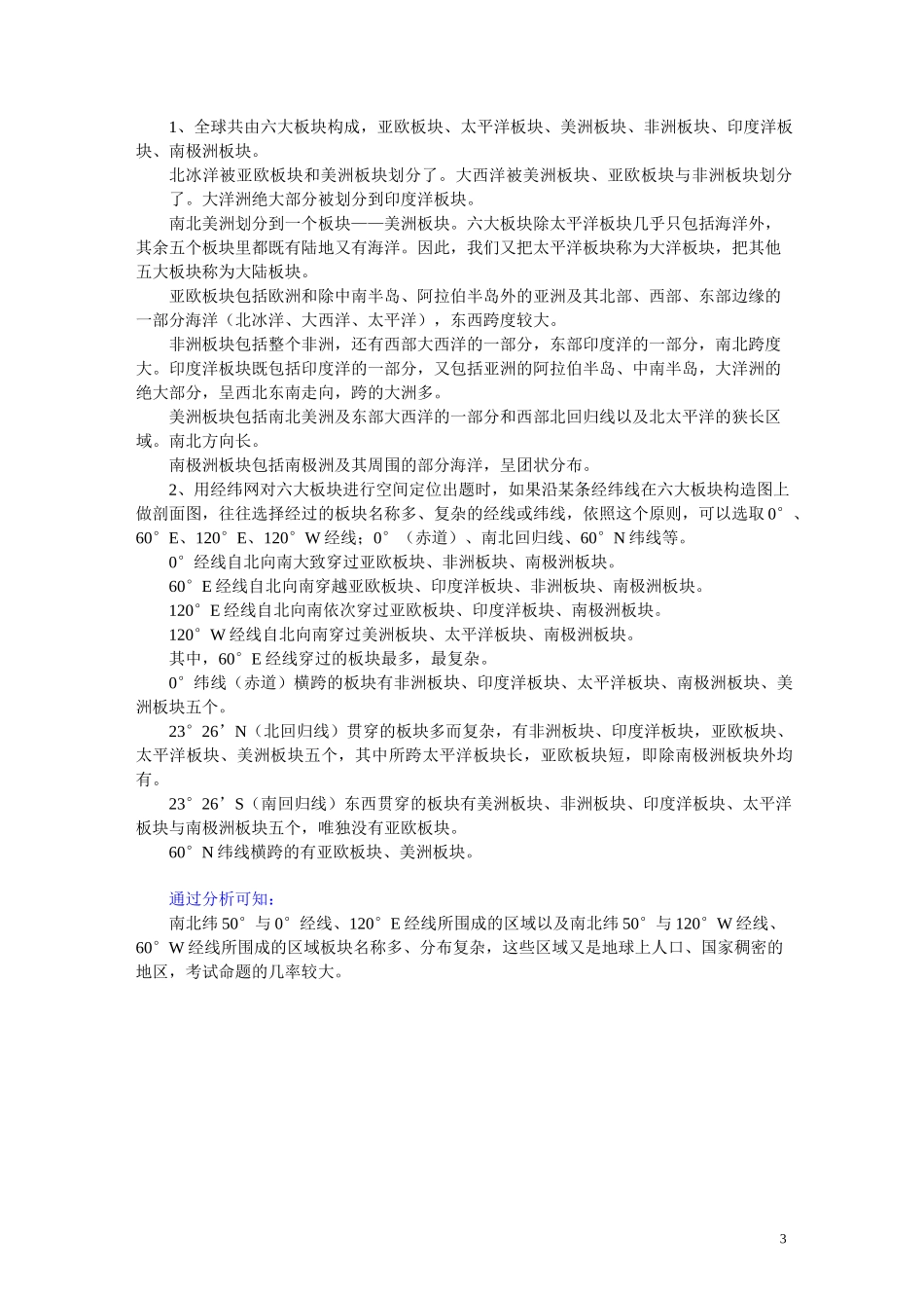 高考地理 营造地表形态的力量知识点总结_第3页