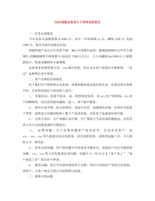 2024保险业务员个人年终总结范文 