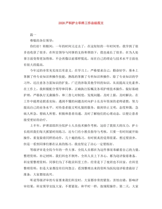 2024产科护士年终工作总结范文 