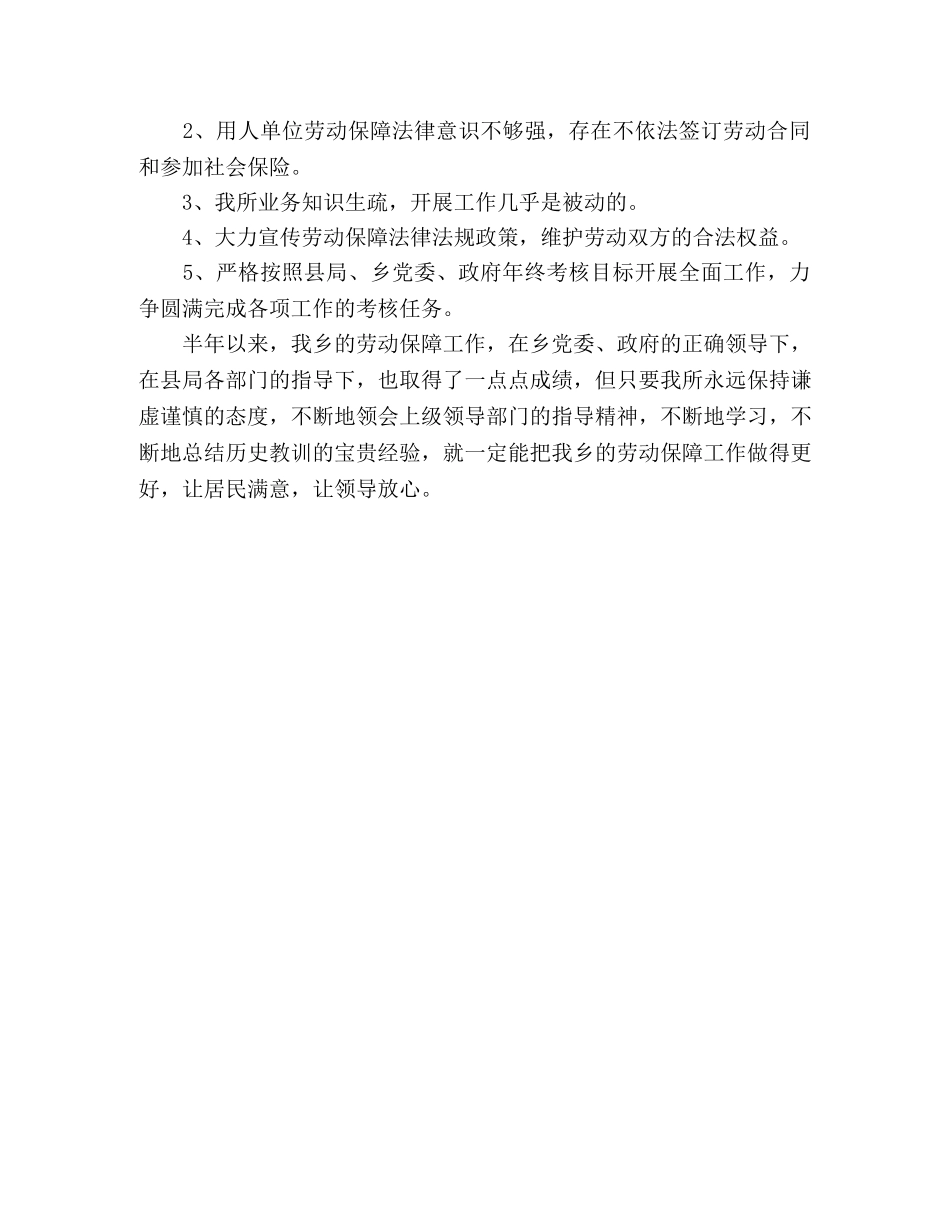 2024上半年劳保所工作要点总结 _第2页