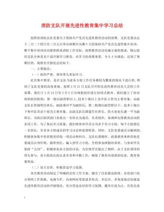消防支队开展先进性教育集习总结 