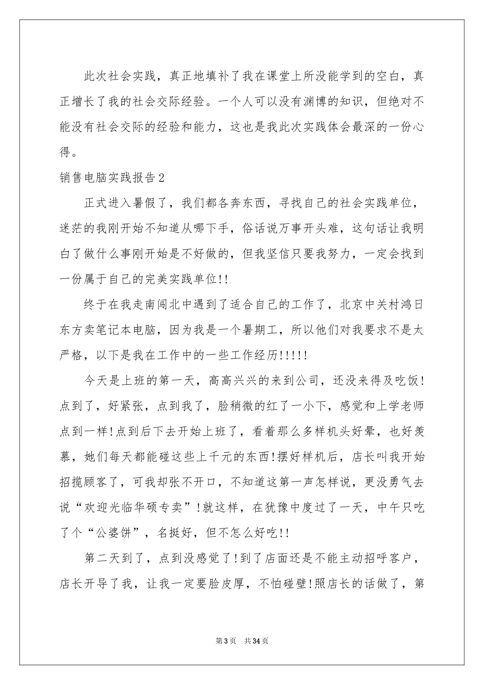 销售电脑实践报告_第3页