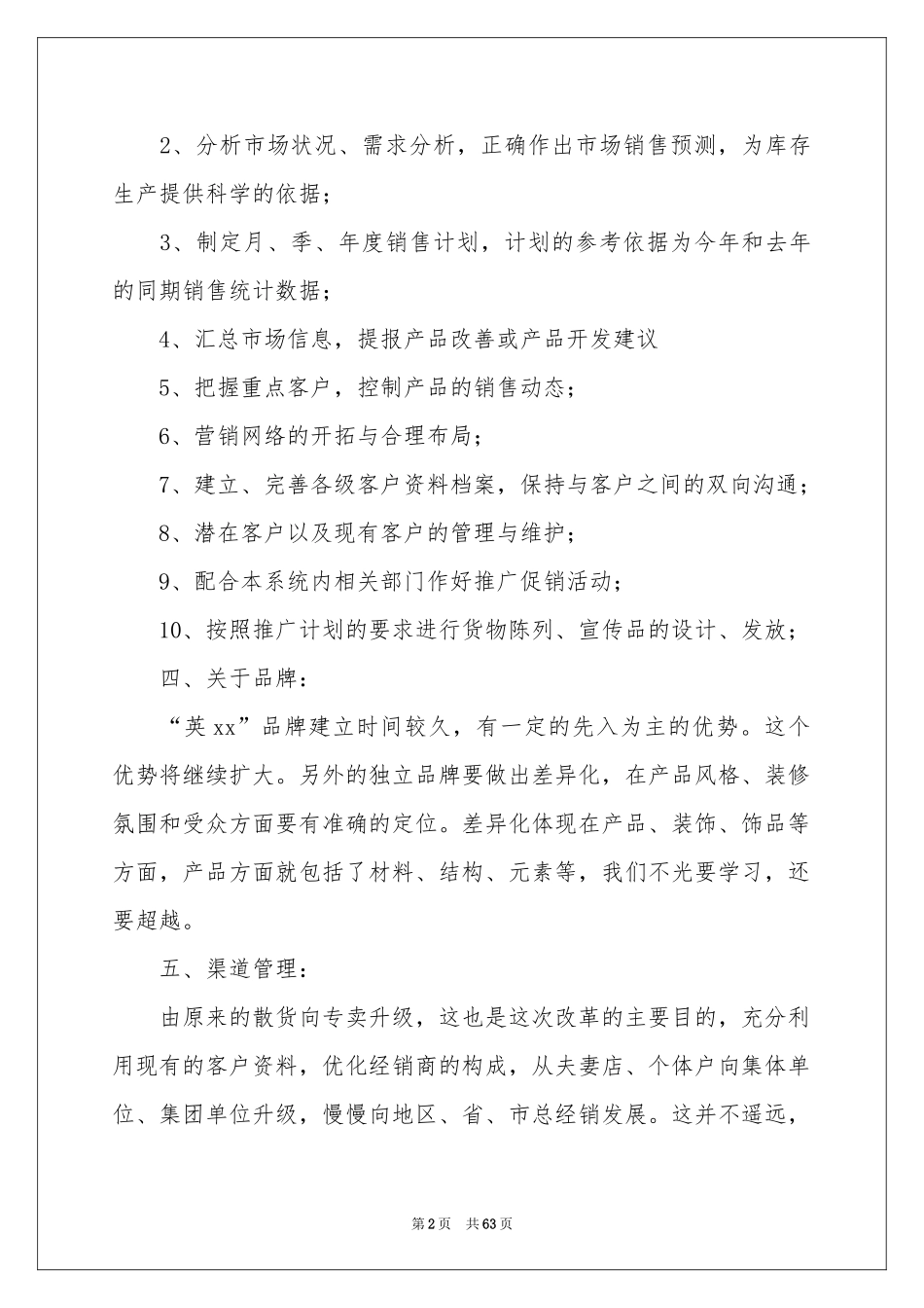销售总监工作参考计划(15篇)_第2页