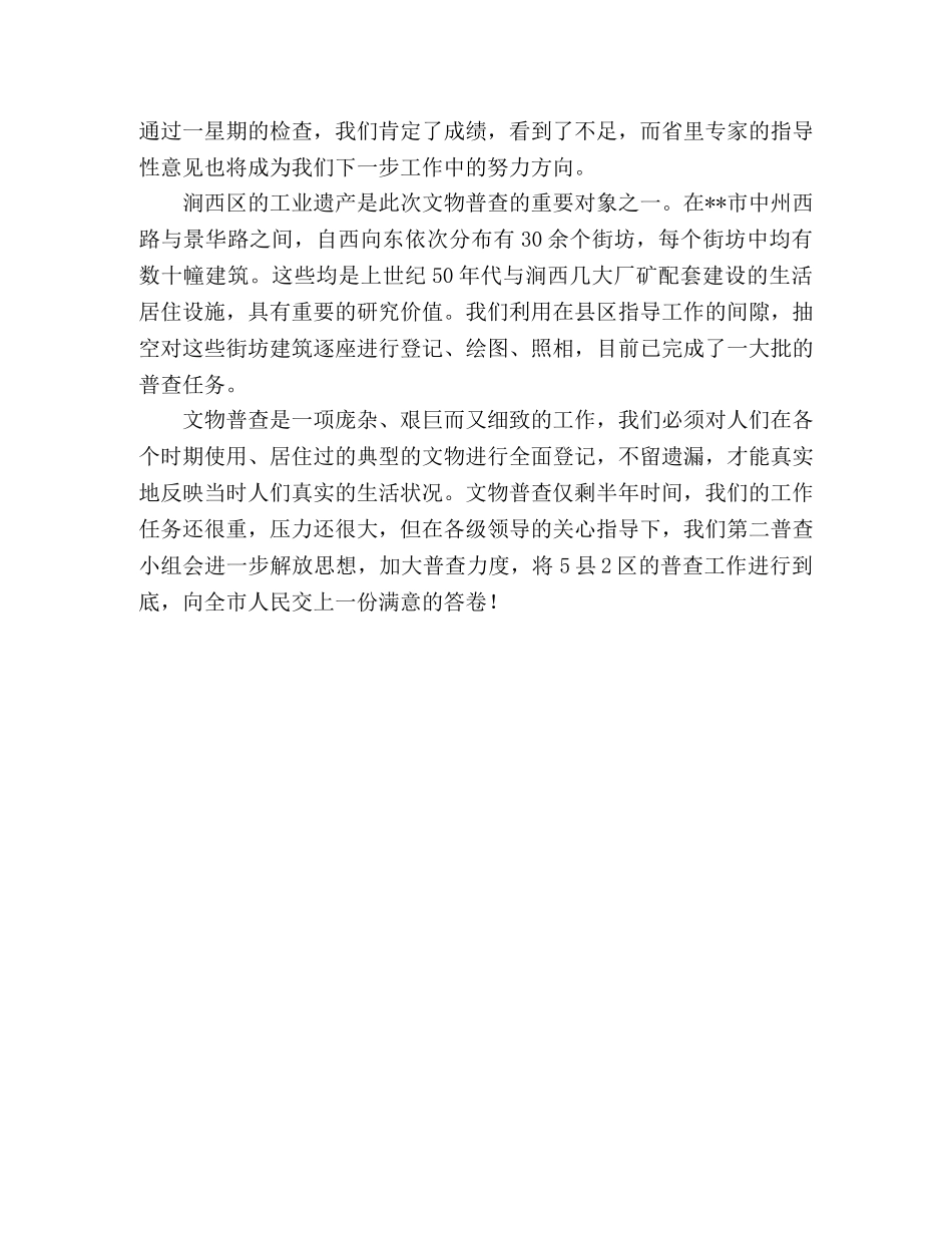 文物普查办2024年上半年田野工作总结 _第2页