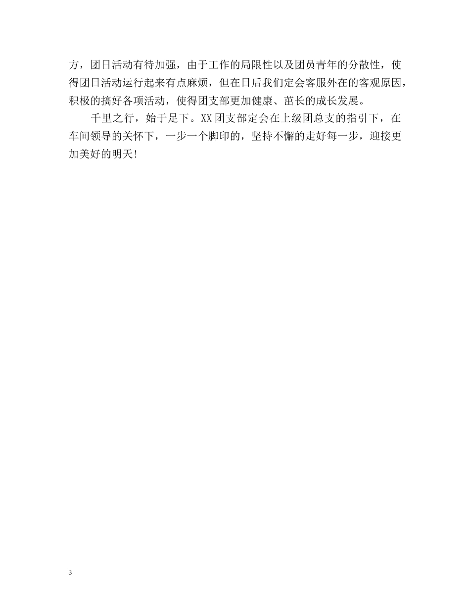 团支部工作自我总结 _第3页