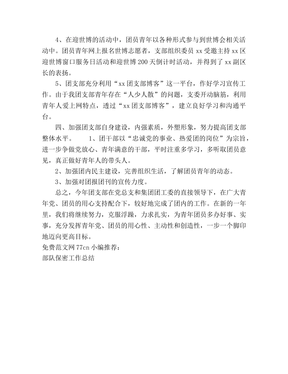 团支部工作总结3 _第3页