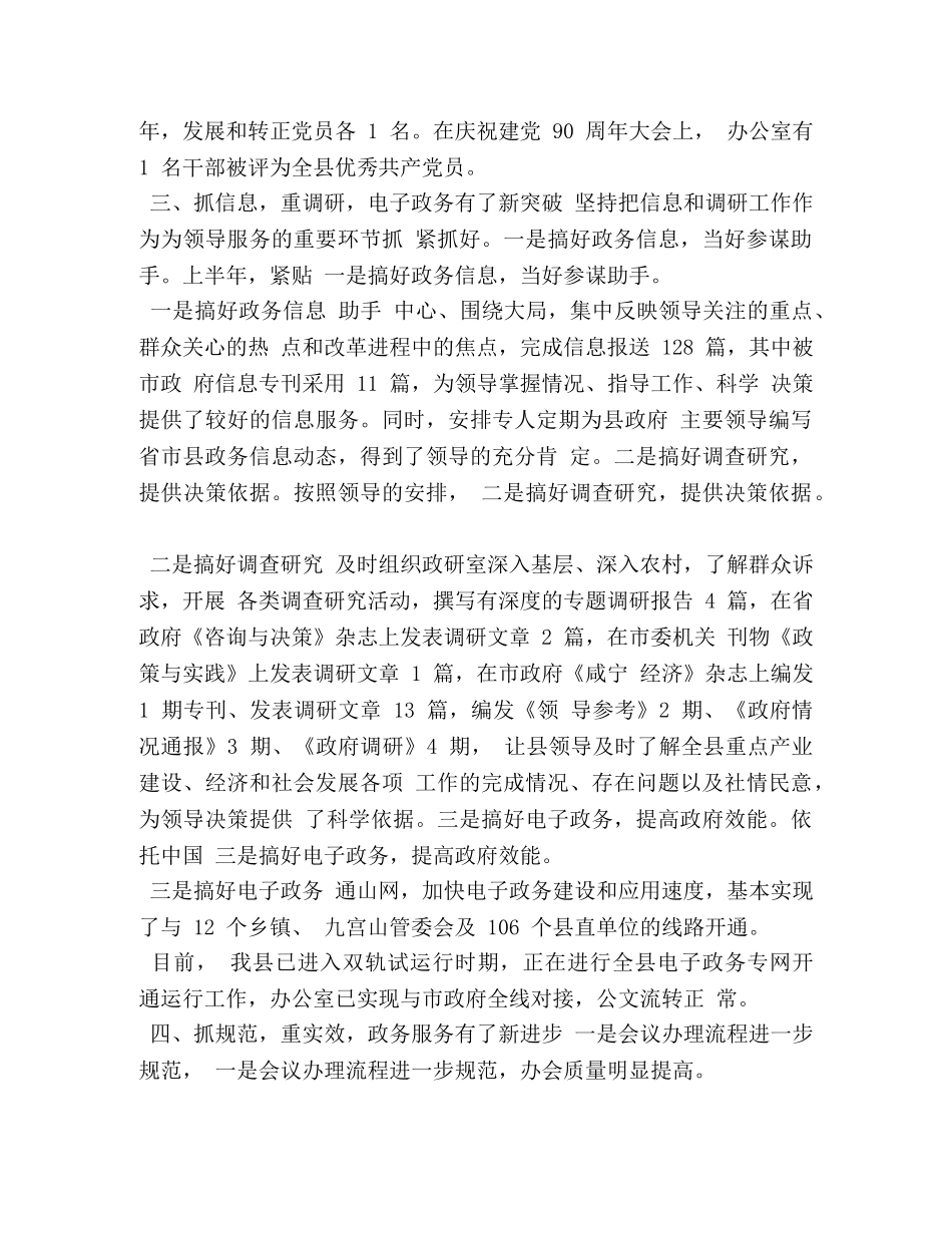 县政府2024上半年工作总结 _第3页