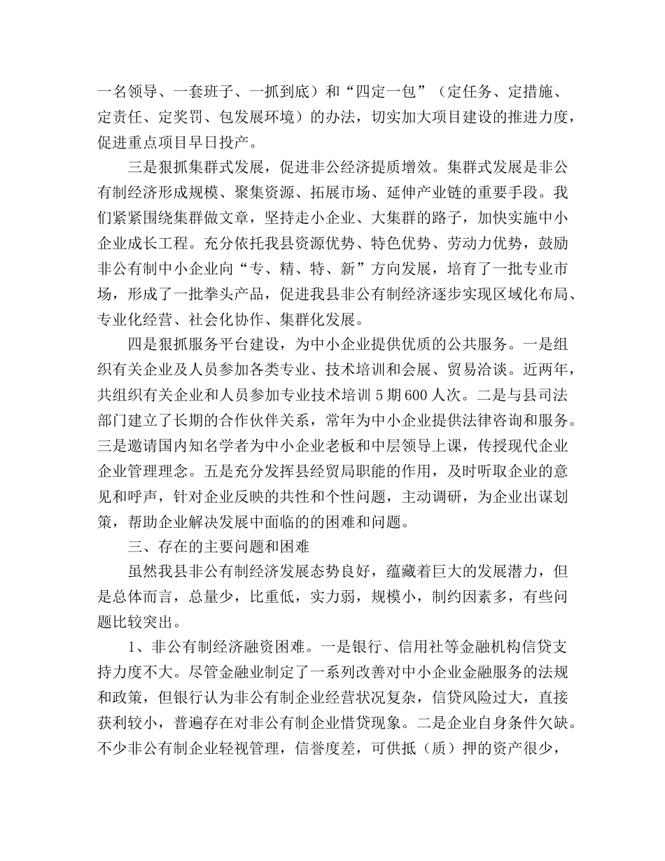 县委非公有制经济2024年工作总结 _第2页