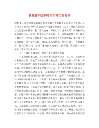 县发展和改革局2024年工作总结 