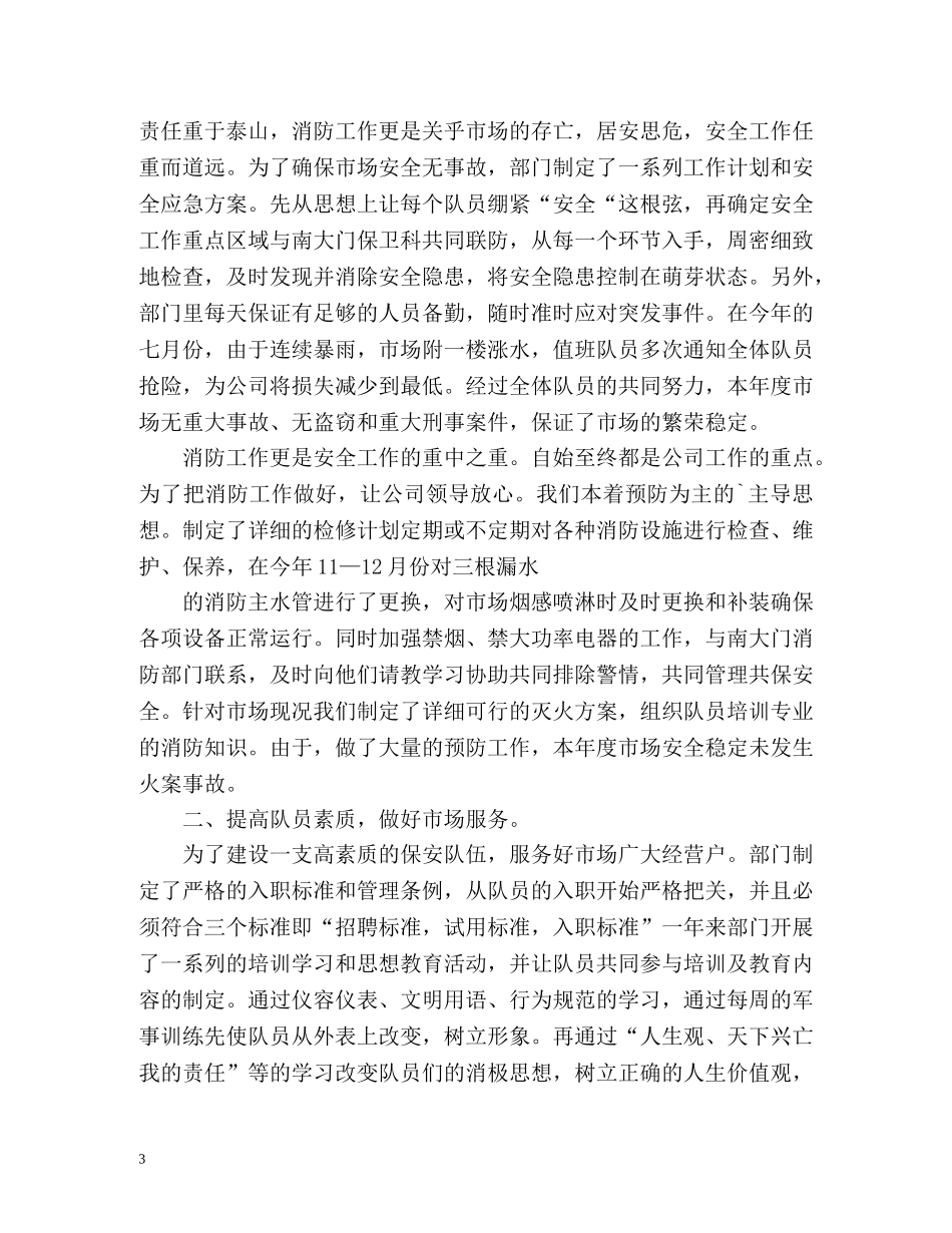 保安队度工作总结 _第3页