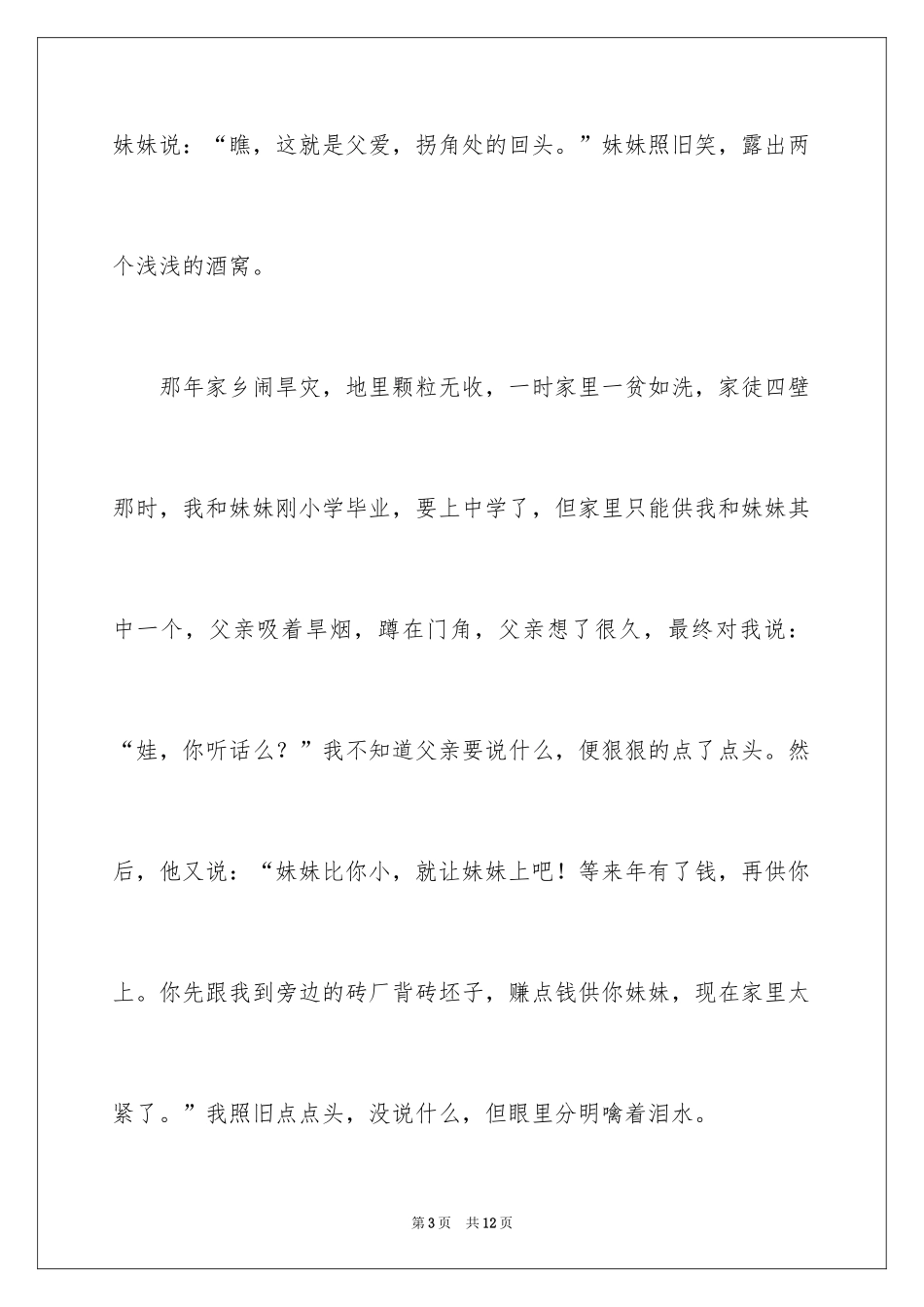 2024写父亲作文3000字_第3页