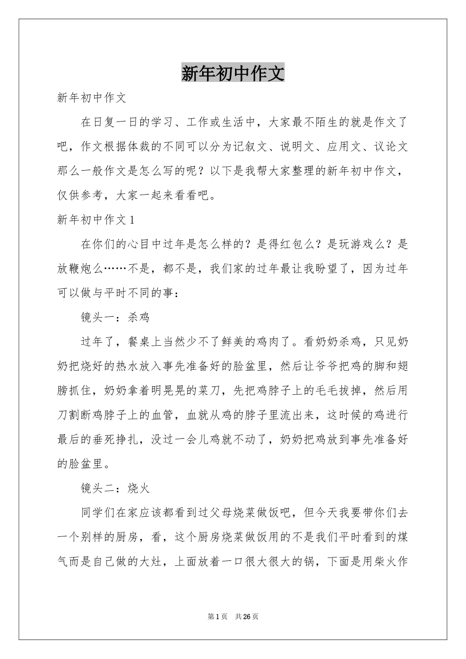 新年初中作文_第1页