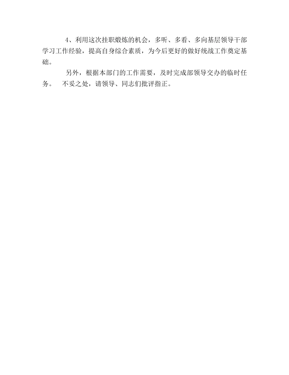 乡镇挂职工作计划总结 _第2页