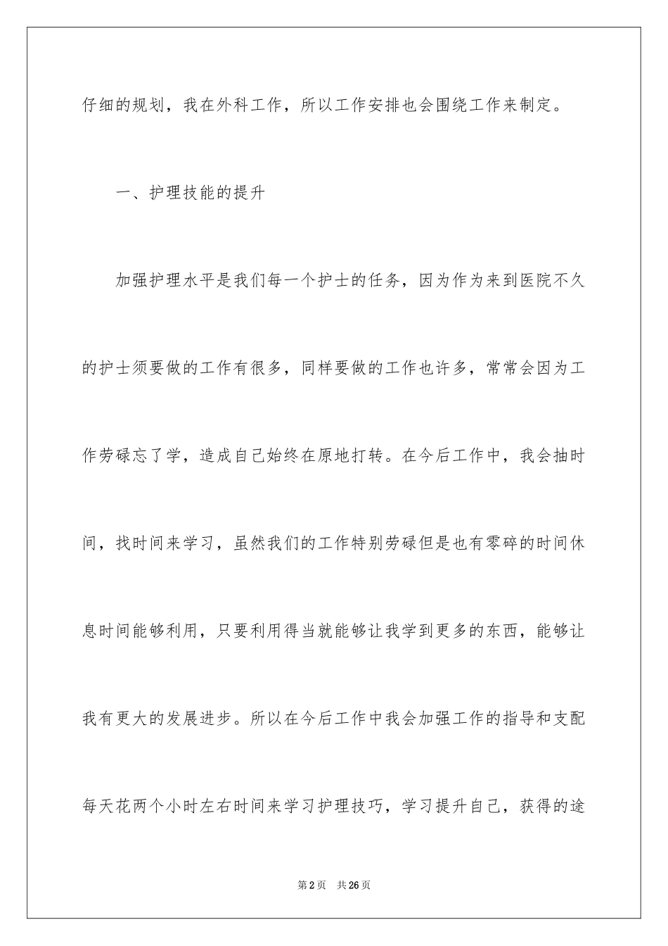 2024外科护士工作计划_19_第2页